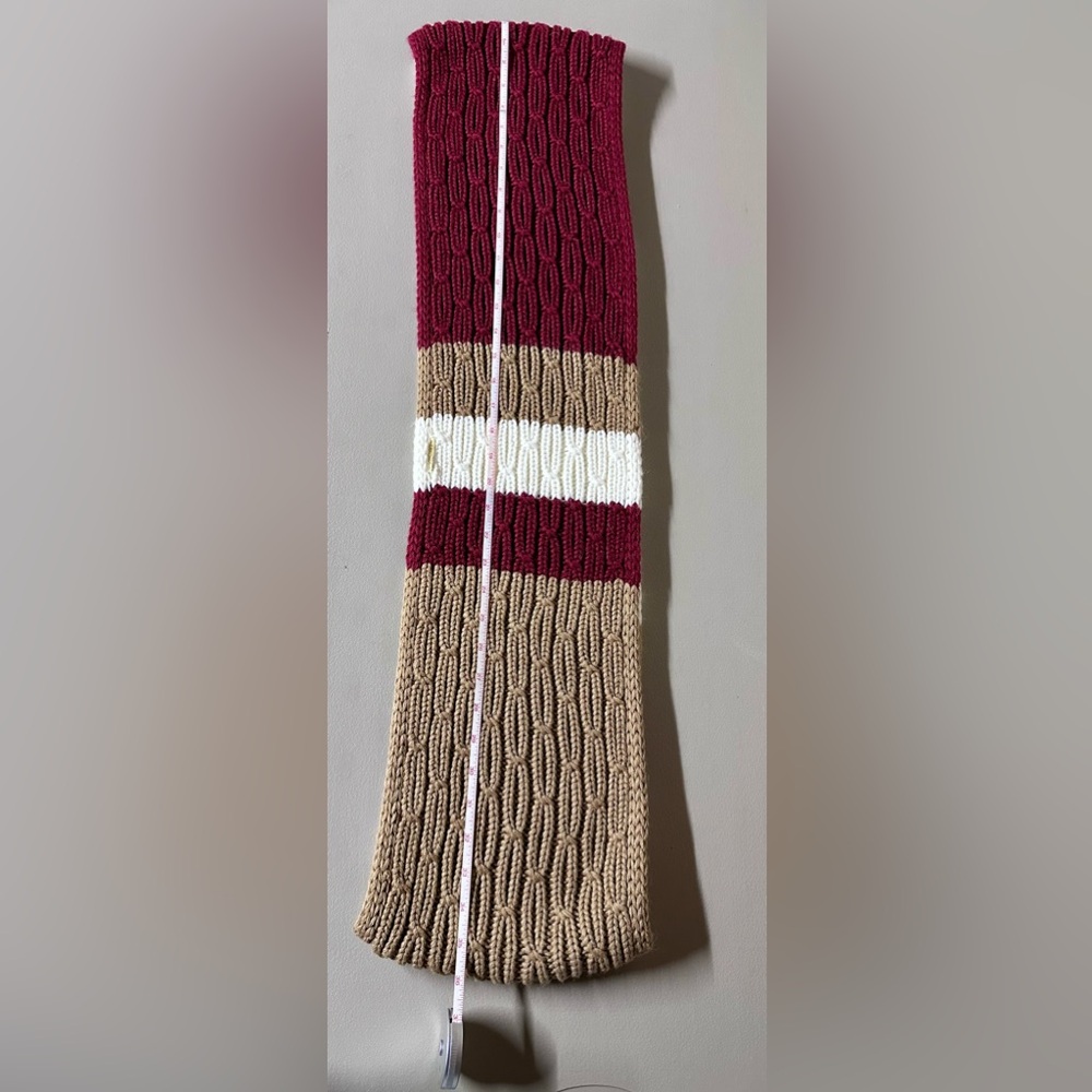 Michael Kors Infinty Scarf- white, tan, burgundy colors